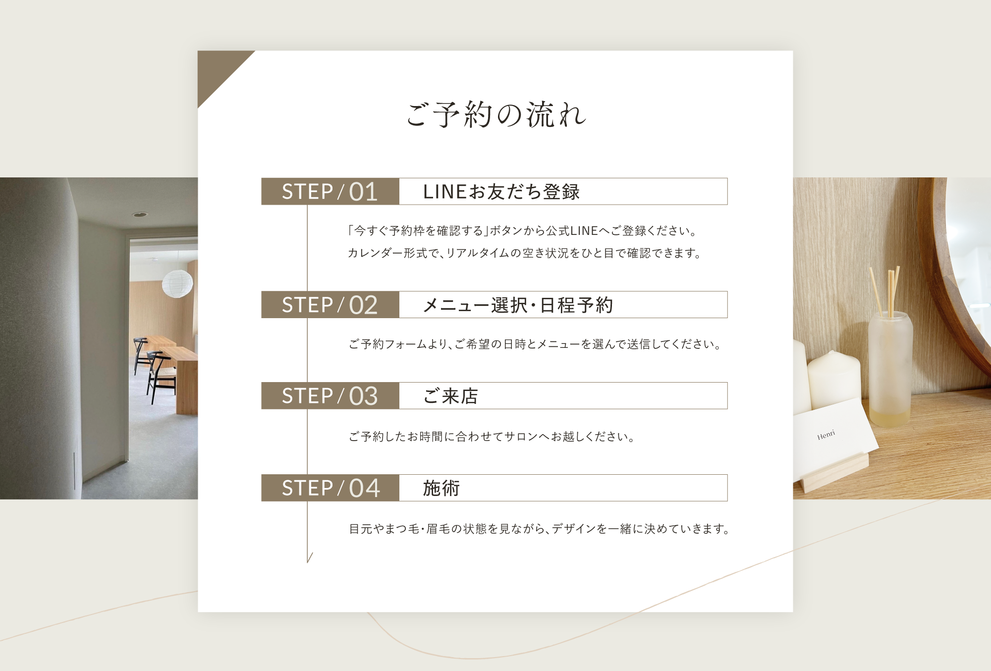 ご予約の流れ
